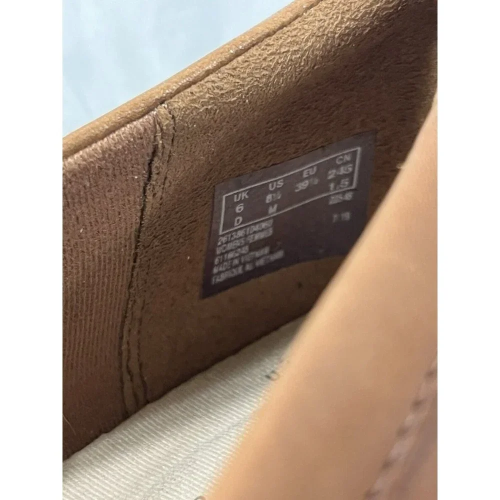 Clark Collection Women's Ashland Lily Dark Tan Leather Loafers Size 8.5 $120_7